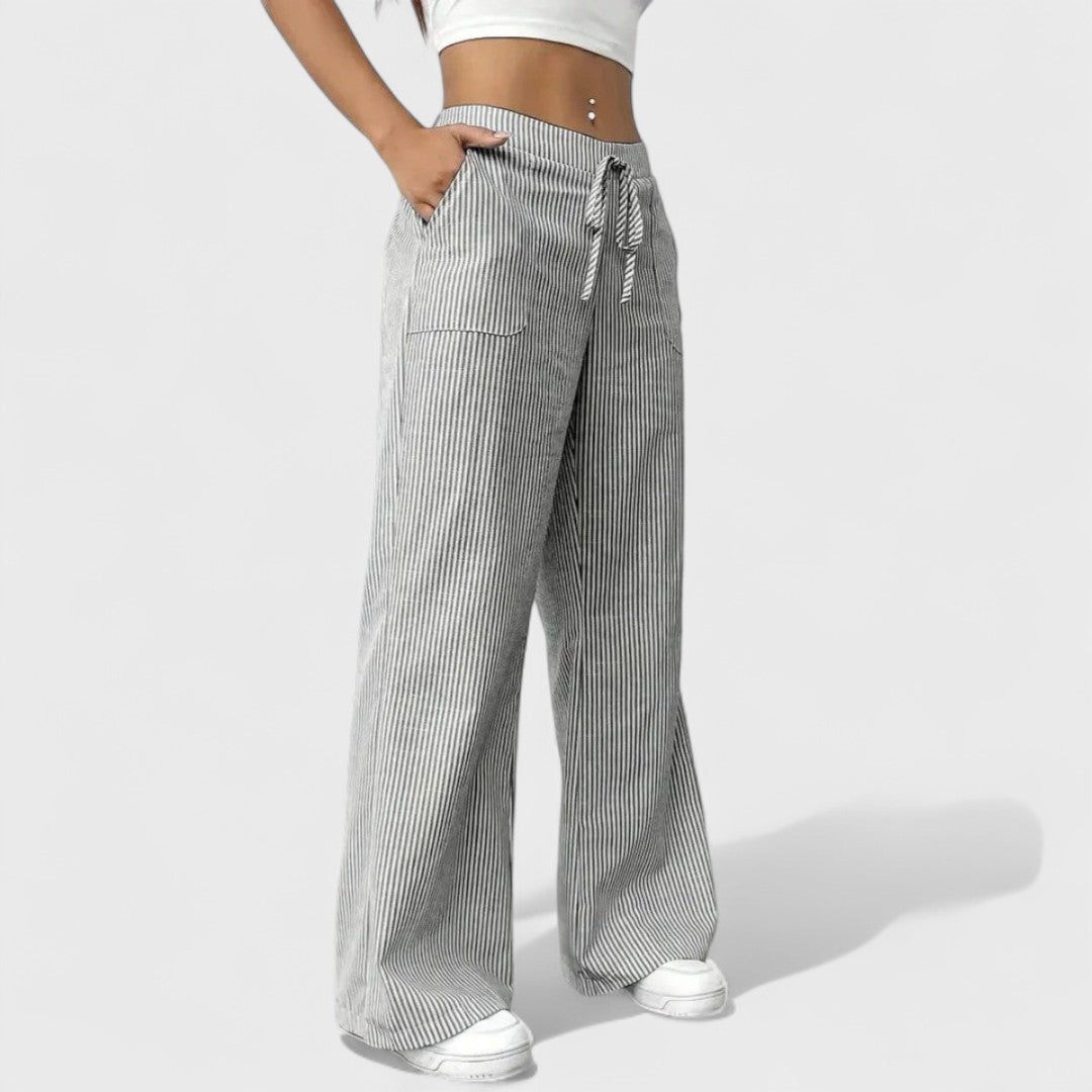 Dominique - Patogios plačios kelnės