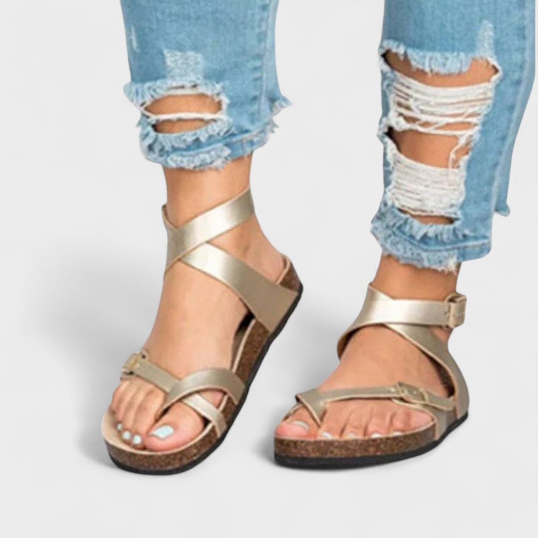 Leonora | Odiniai sandalai