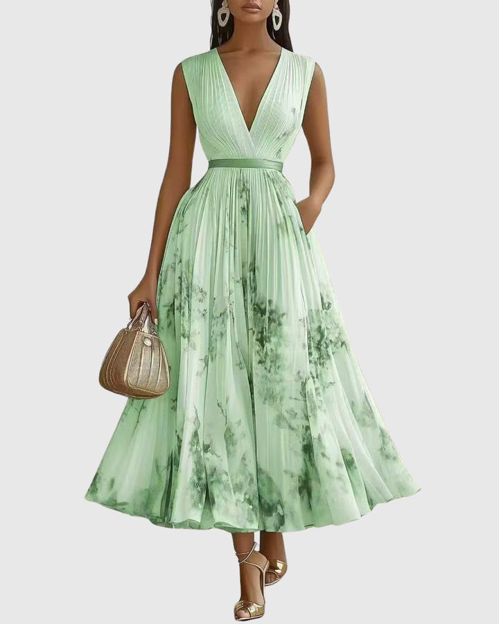 Siena | Elegance plisuota Maxi suknelė