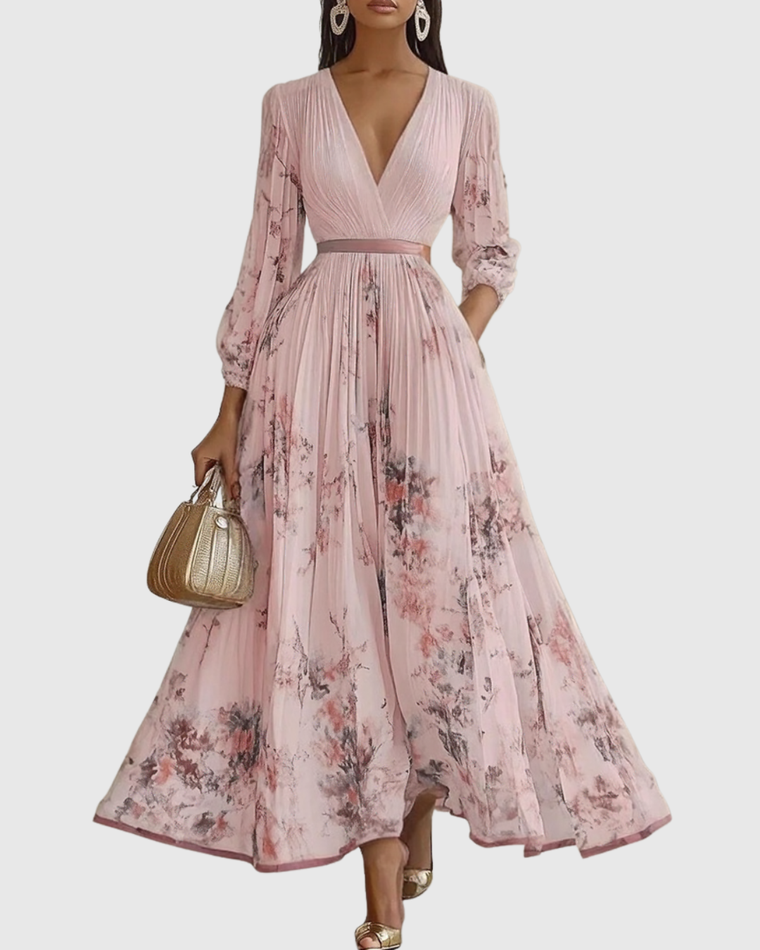 Siena | Elegance plisuota Maxi suknelė