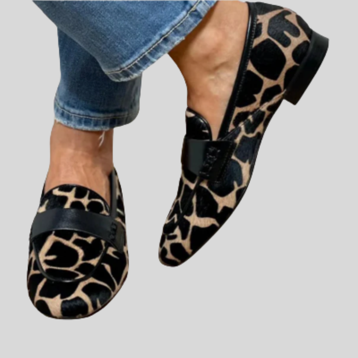 Katie | Ortopediniai leopardo rašto loaferiai