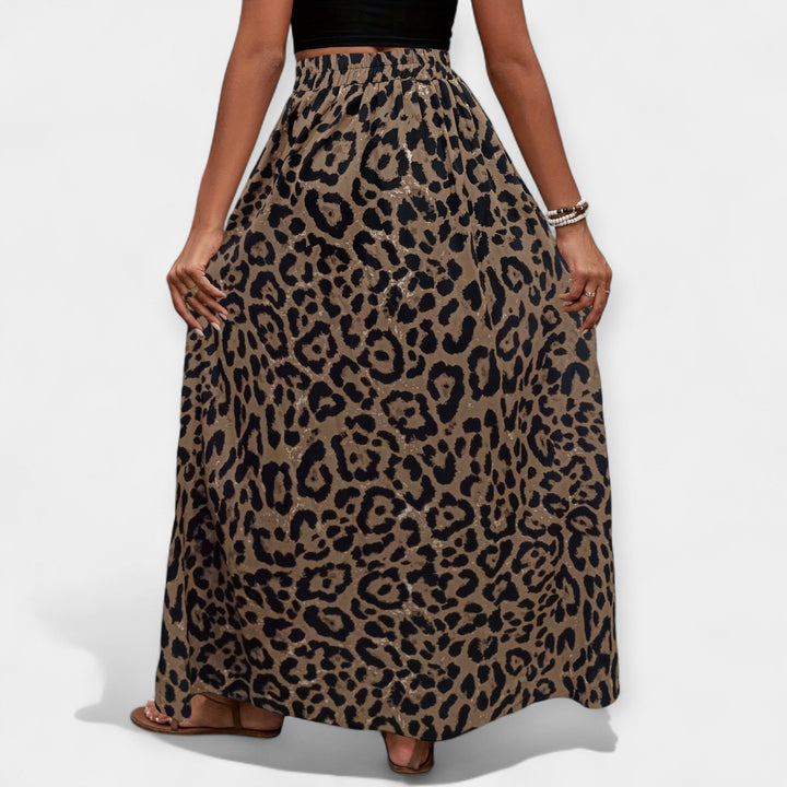 Isadora | Midi sijonas su leopardo raštu