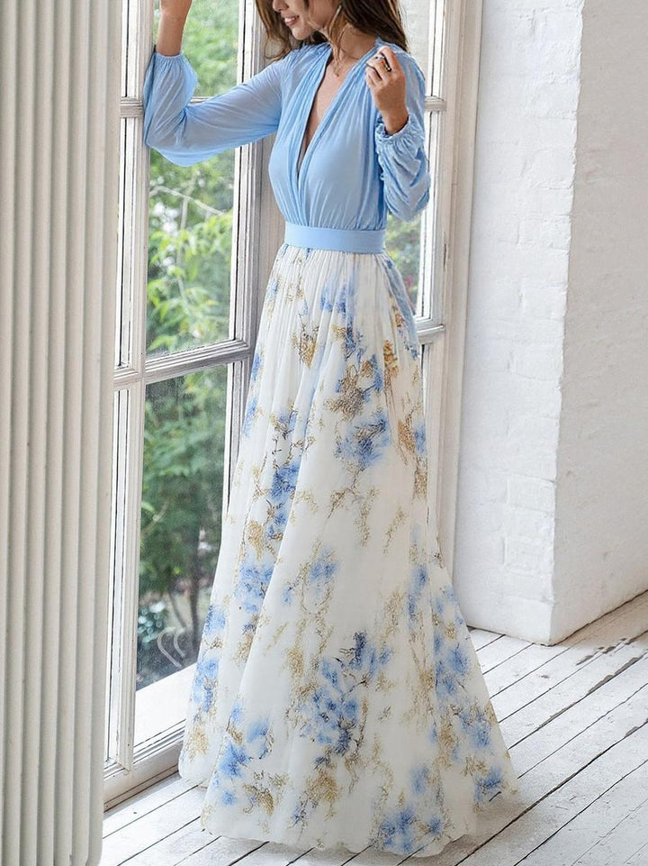 Namas | Gėlėta elegancijos suknelė