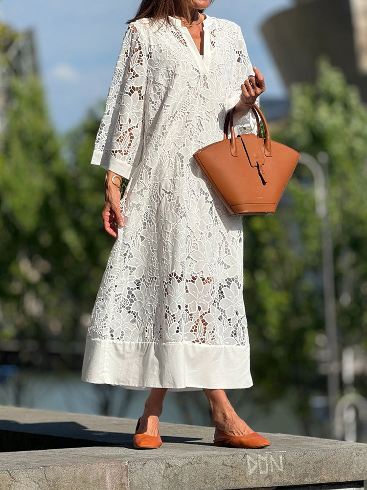 Nanna | Blondinė Maxi suknelė
