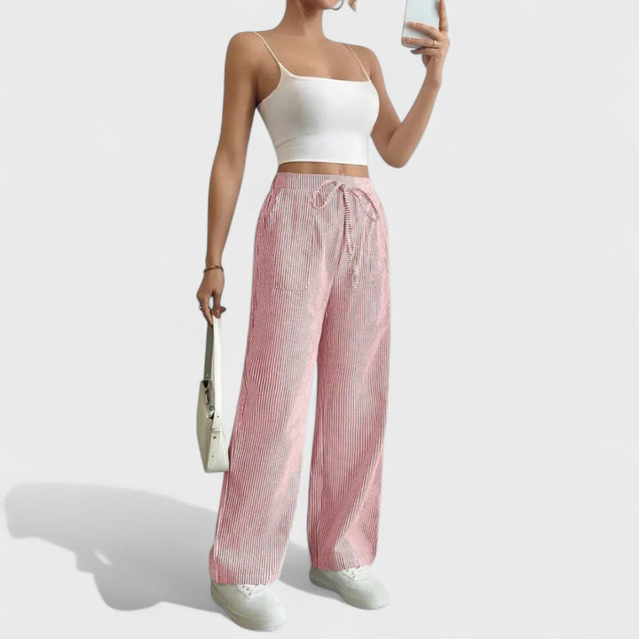 Dominique - Patogios plačios kelnės