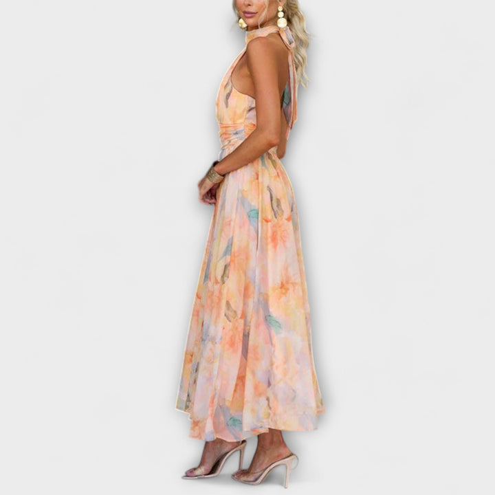 Carla | Akvarelinė maxi suknelė