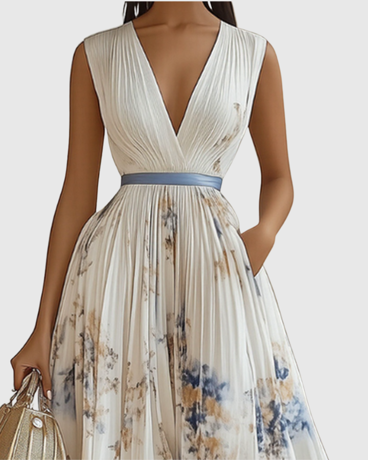 Siena | Elegance plisuota Maxi suknelė