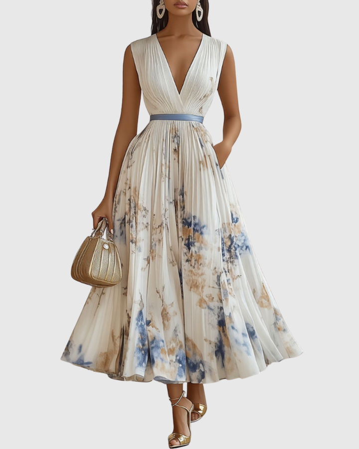 Siena | Elegance plisuota Maxi suknelė