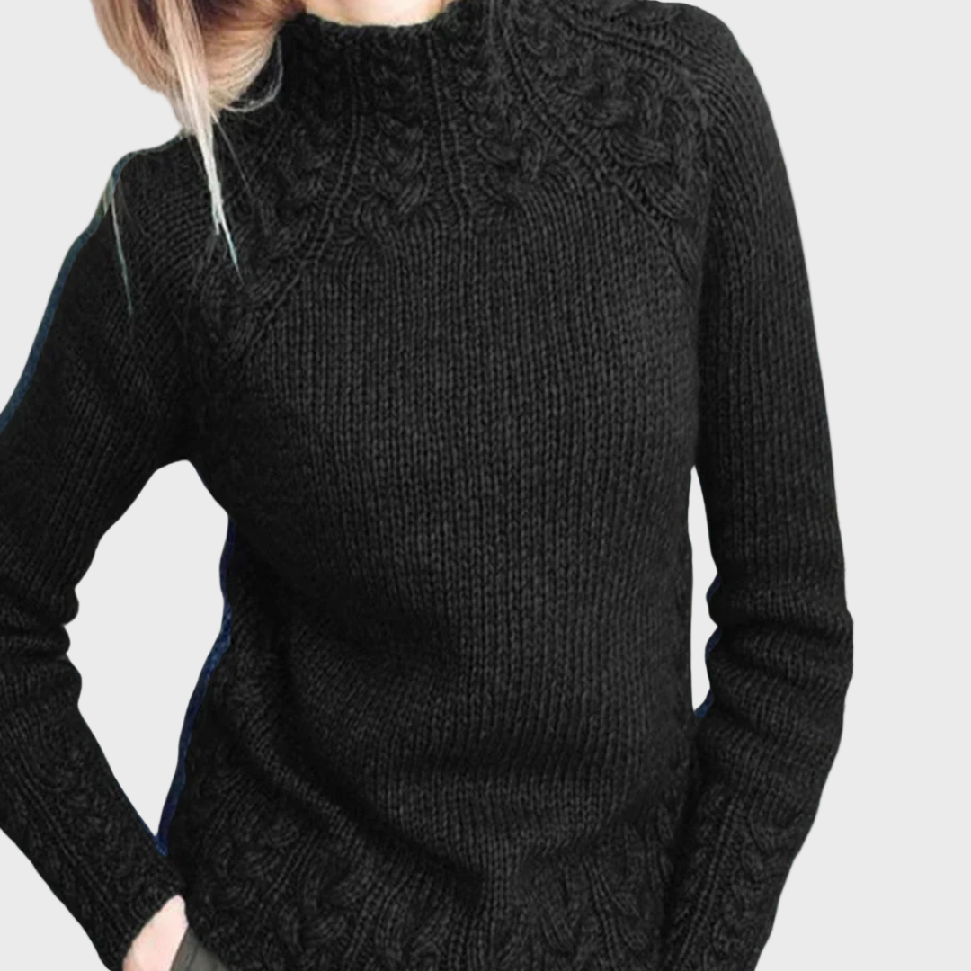 Ritė | Elegantiškas megztinis aukštu kaklu