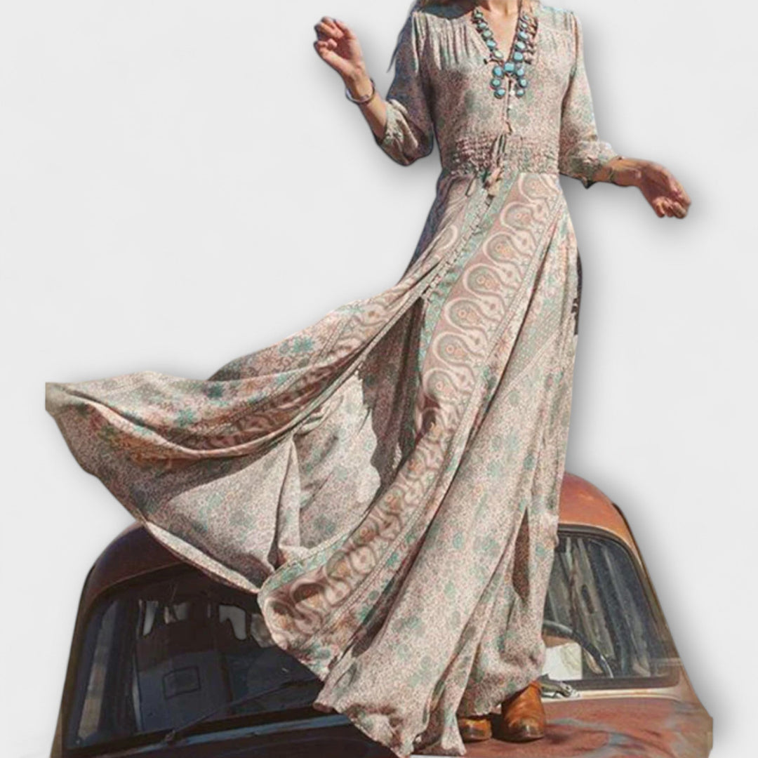 Jolanda | Bohemian Maxi suknelė kasdieniam dėvėjimui