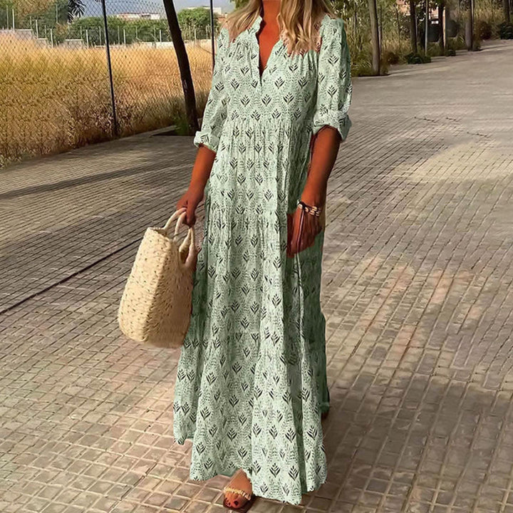 Nora | Elegantiška Boho Maxi suknelė