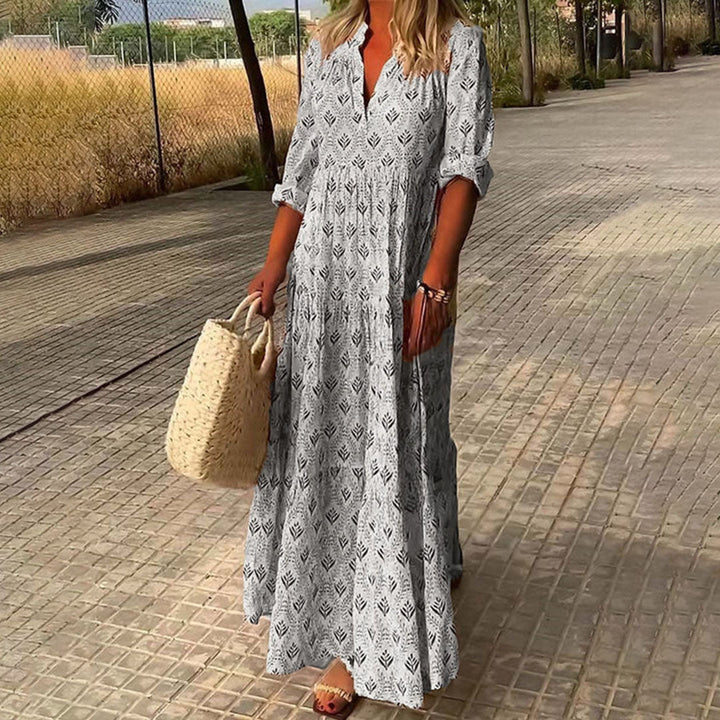 Nora | Elegantiška Boho Maxi suknelė