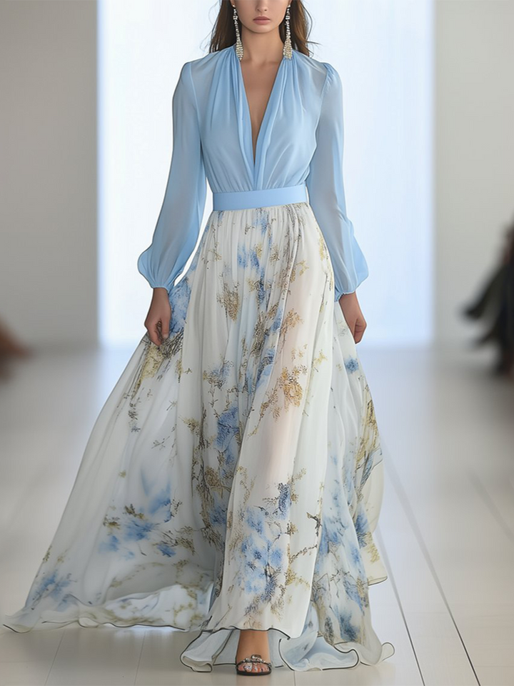 Namas | Gėlėta elegancijos suknelė