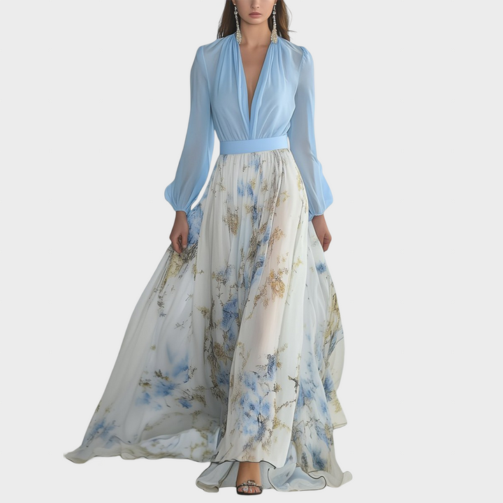 Namas | Gėlėta elegancijos suknelė