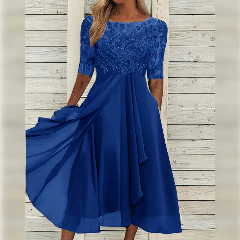 Puck | Elegantiška midi suknelė iš Lace
