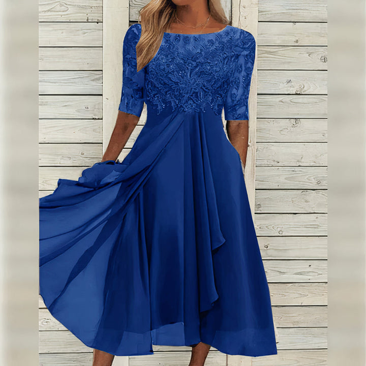 Puck | Elegantiška midi suknelė iš Lace