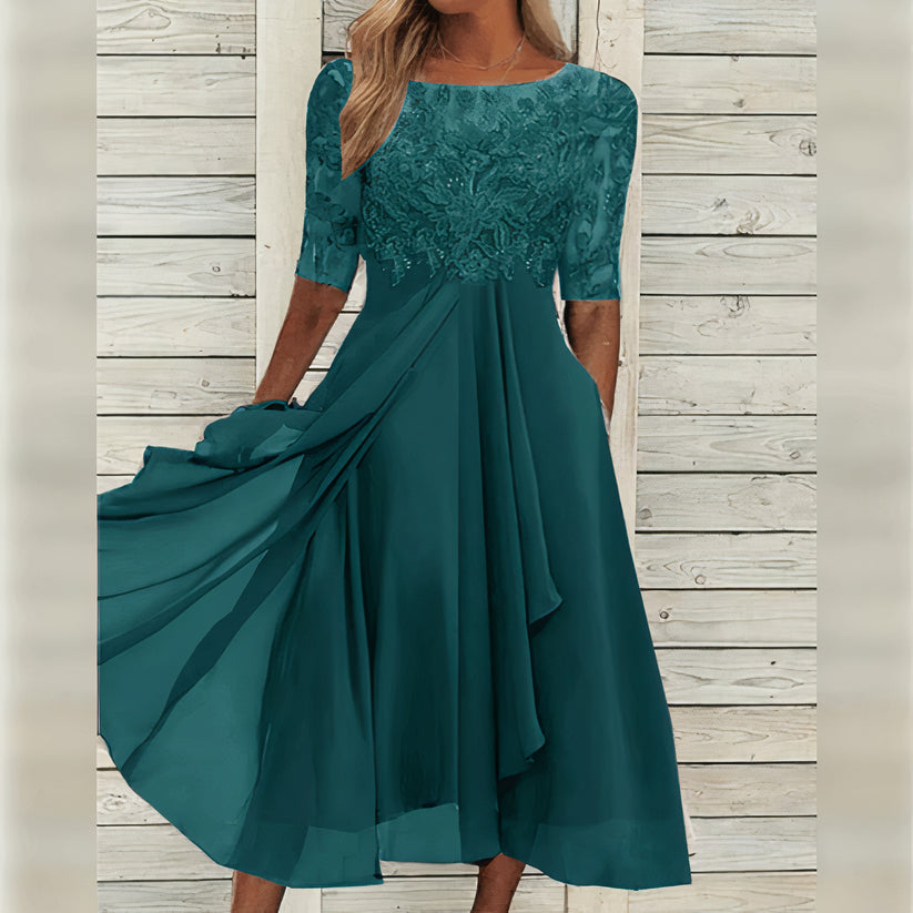 Puck | Elegantiška midi suknelė iš Lace