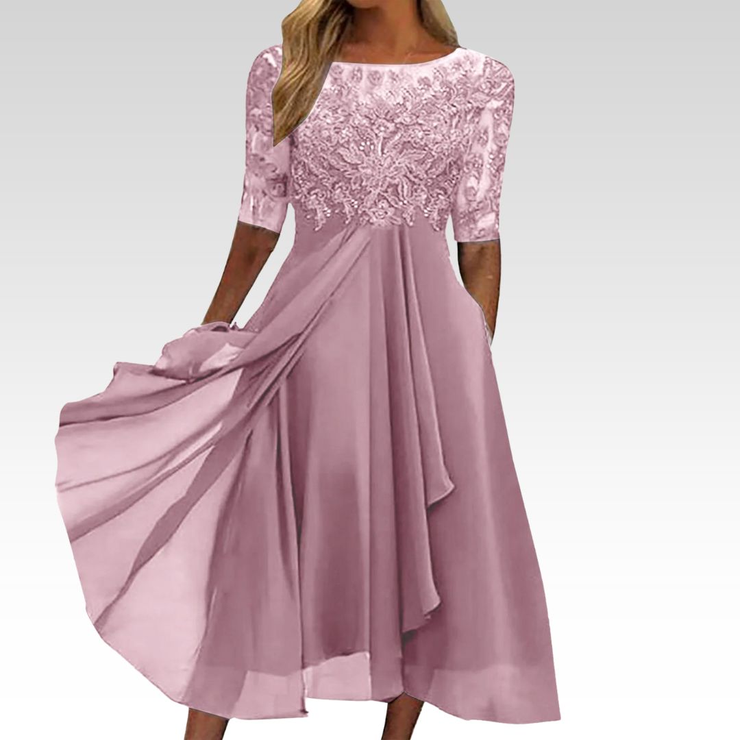 Puck | Elegantiška midi suknelė iš Lace
