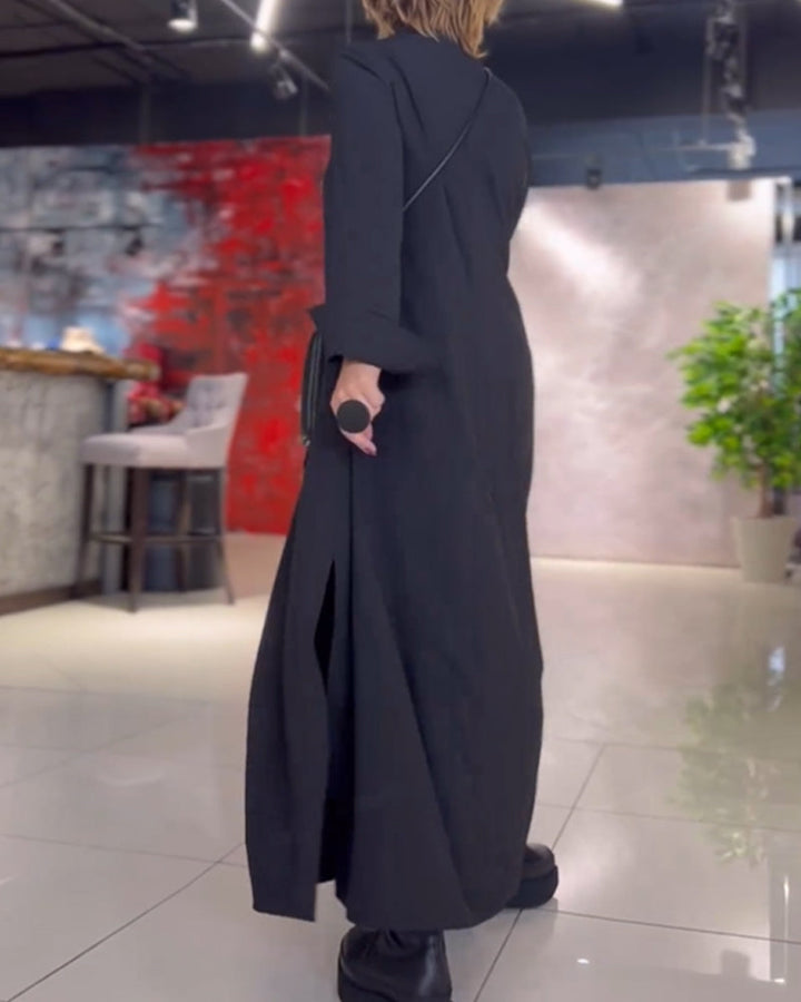 Ieva | Retro Vibe laisvai priglundanti maxi suknelė