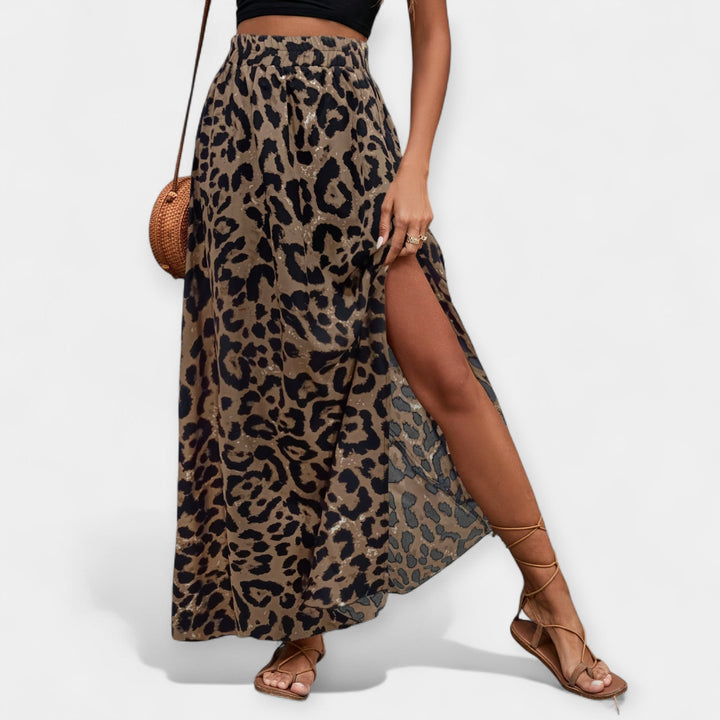 Isadora | Midi sijonas su leopardo raštu