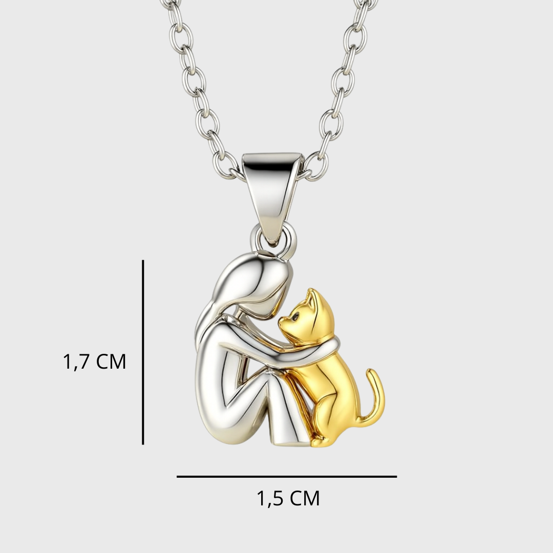Raffaella | Kaklo pakabukas su katės atvaizdu