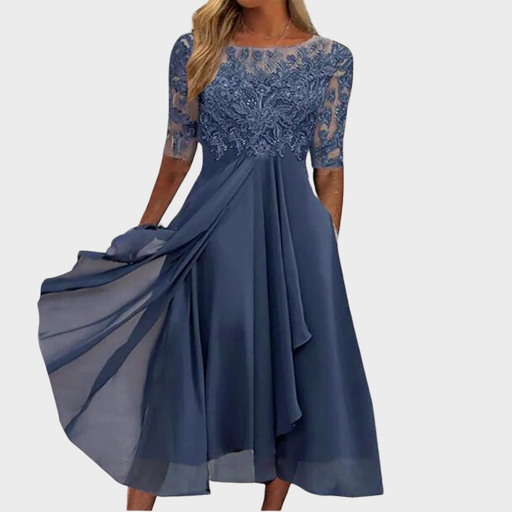 Puck | Elegantiška midi suknelė iš Lace