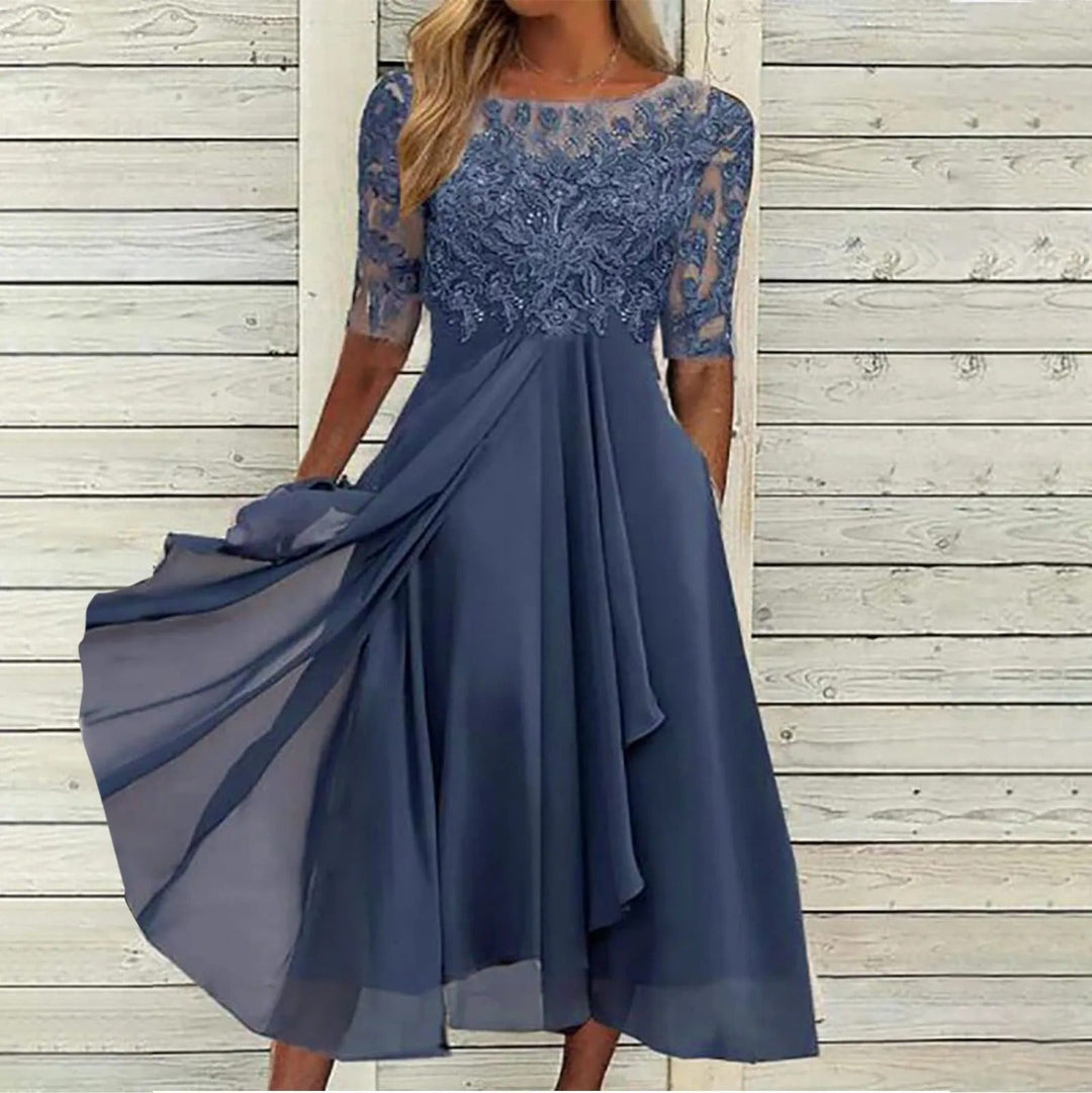 Puck | Elegantiška midi suknelė iš Lace