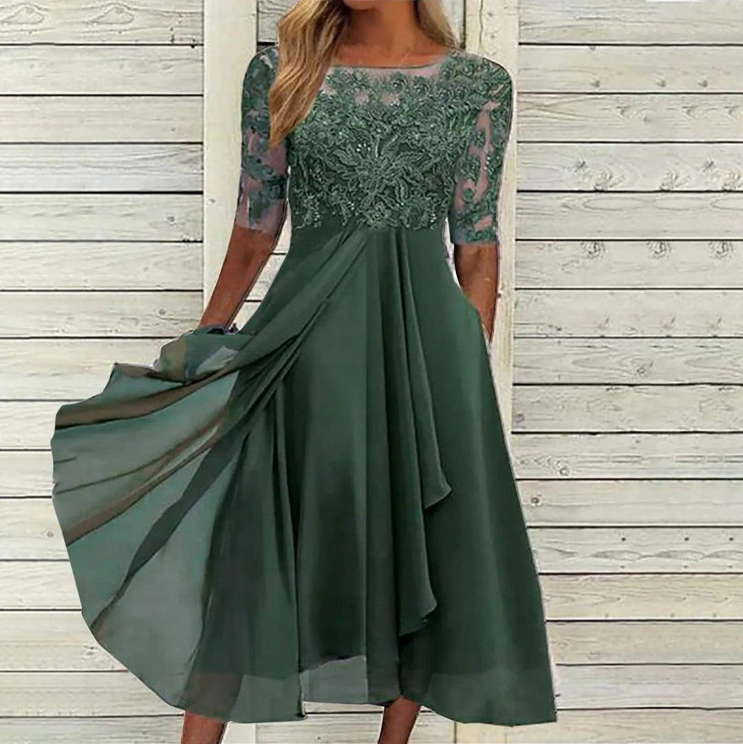 Puck | Elegantiška midi suknelė iš Lace