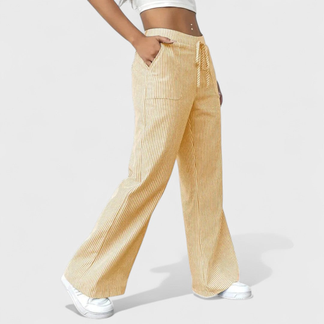 Dominique - Patogios plačios kelnės