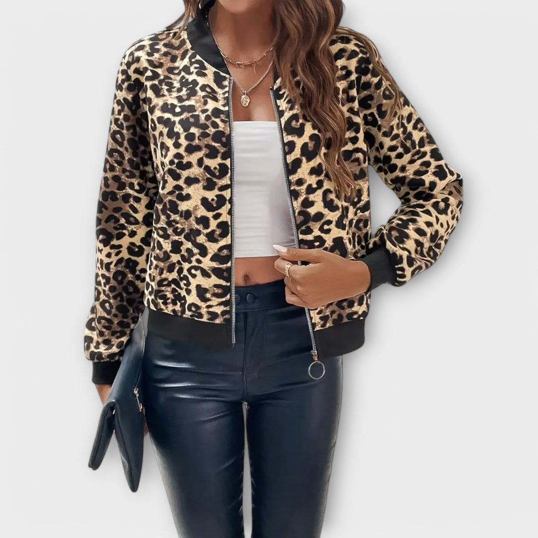 Raquel | Elegantiška striukė leopardo raštais